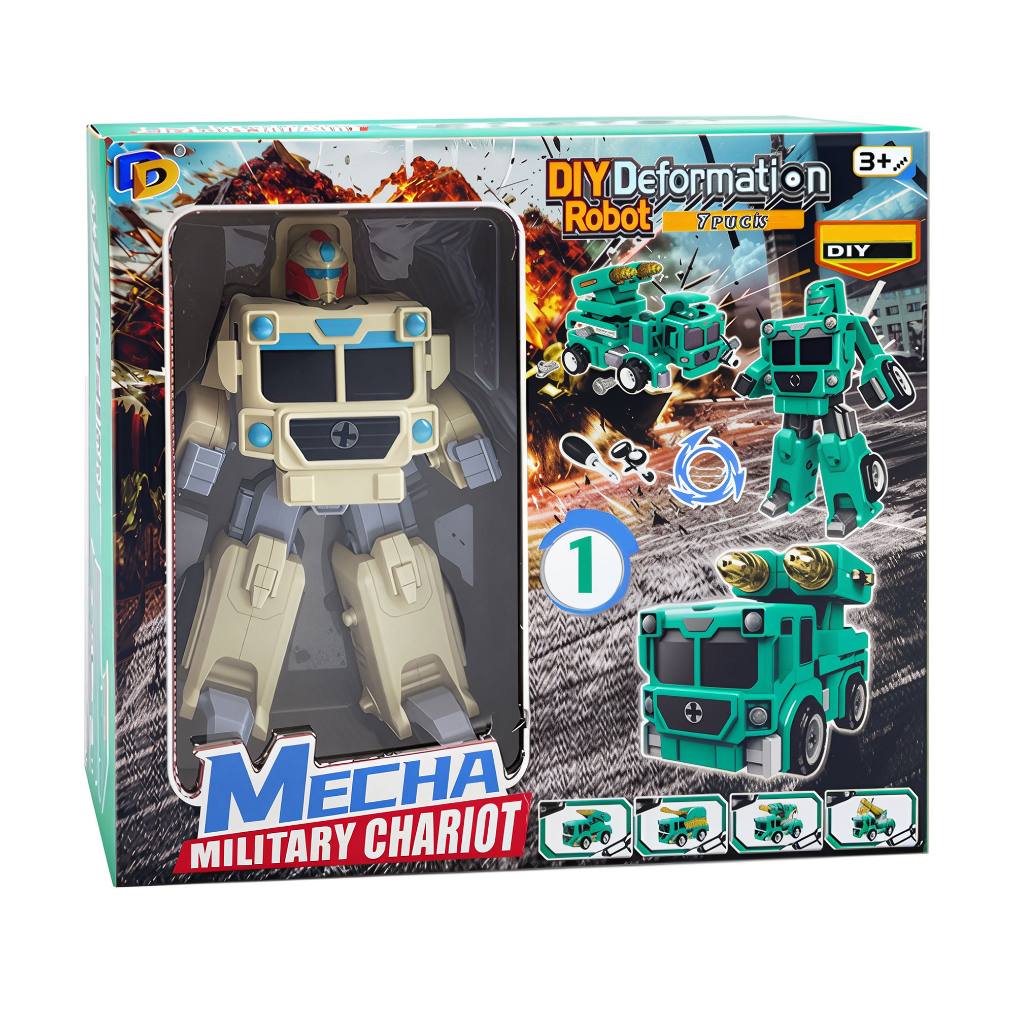 Ігровий робот-трансформер машинка DADE TOYS с/г техніка (D622-H608D)